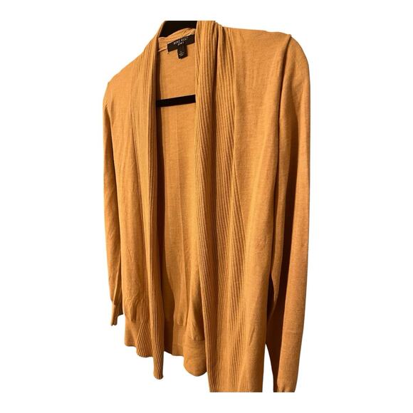 Nine West Knit Cardigan Women’s Small Khaki Tan Beige Open Front minimalist - Picture 2 of 8